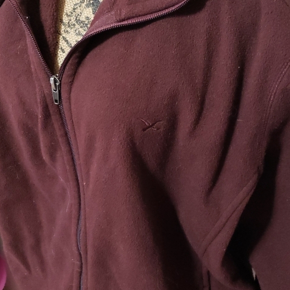 Large Eddie Bauer chocolate brown zip up - Picture 2 of 3